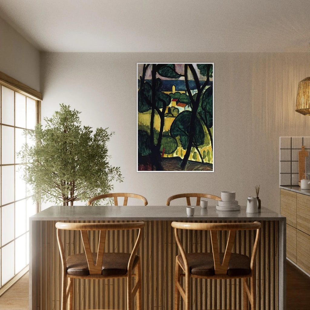 VIEW OF COLLIOURE Framed Poster | Henri Matisse Framed Prints Wall Art | Henri Matisse Print
