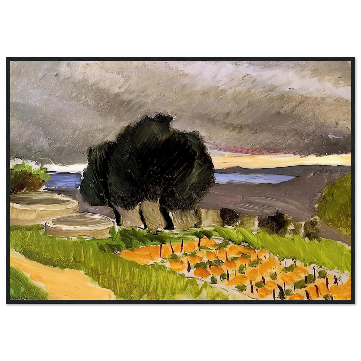 LANDSCAPE OF THE MIDI BEFORE THE STORM 1921 Framed Poster | Henri Matisse Framed Prints Wall Art | Henri Matisse Print