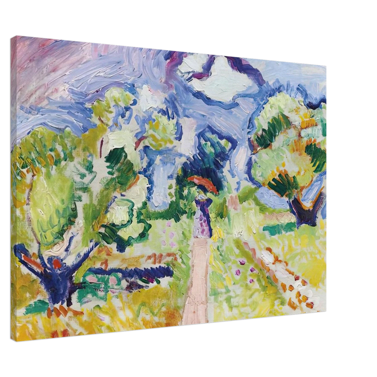 PROMENADE DES OLIVIERS 1905 Canvas | Henri Matisse Canvas | Henri Matisse Print