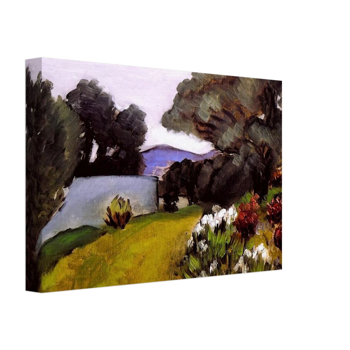 IN THE NICE COUNTRYSIDE GARDEN OF IRISES 1919 Canvas | Henri Matisse Canvas | Henri Matisse Print