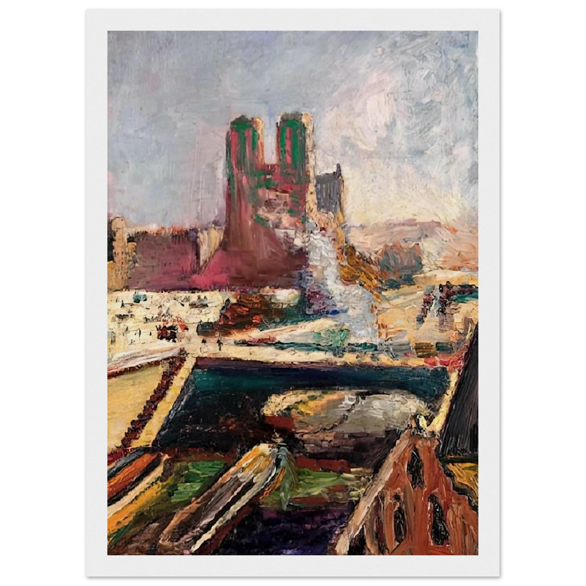 NOTRE DAME 1900 Framed Poster | Henri Matisse Framed Prints Wall Art | Henri Matisse Print