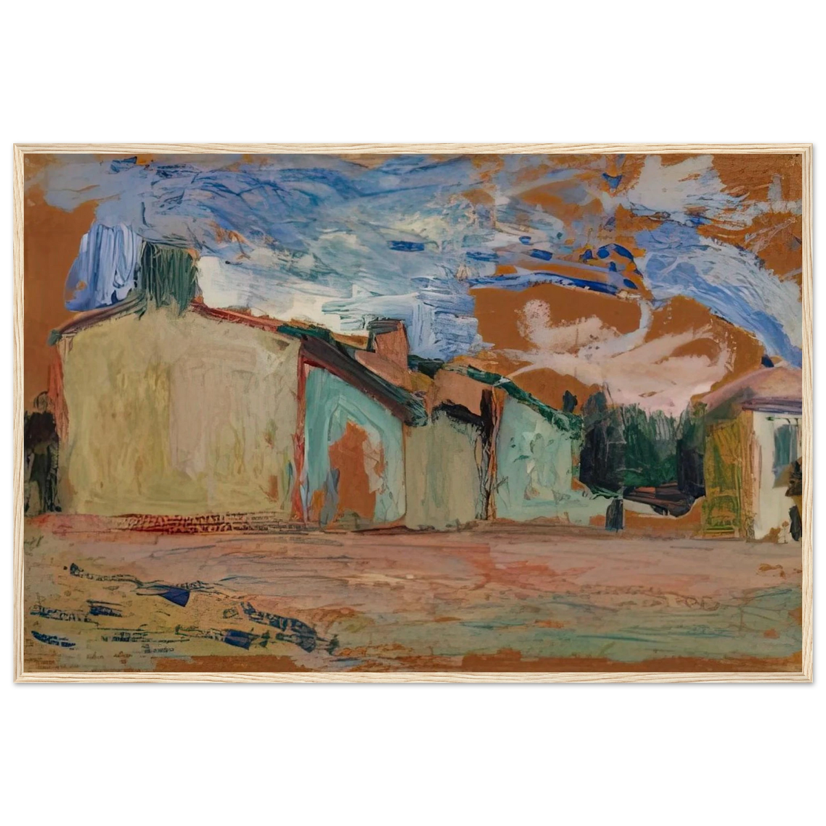 HOUSES FENOUILLET 1898 Framed Poster | Henri Matisse Framed Prints Wall Art | Henri Matisse Print