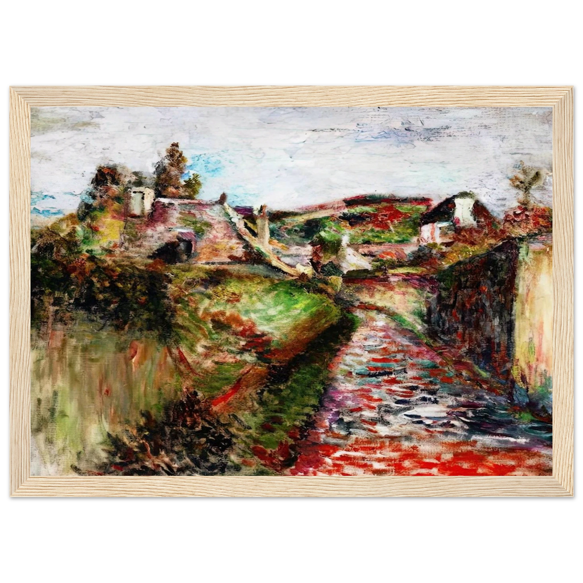 VIEW OF BELLE ILE 1897 Framed Poster | Henri Matisse Framed Prints Wall Art | Henri Matisse Print