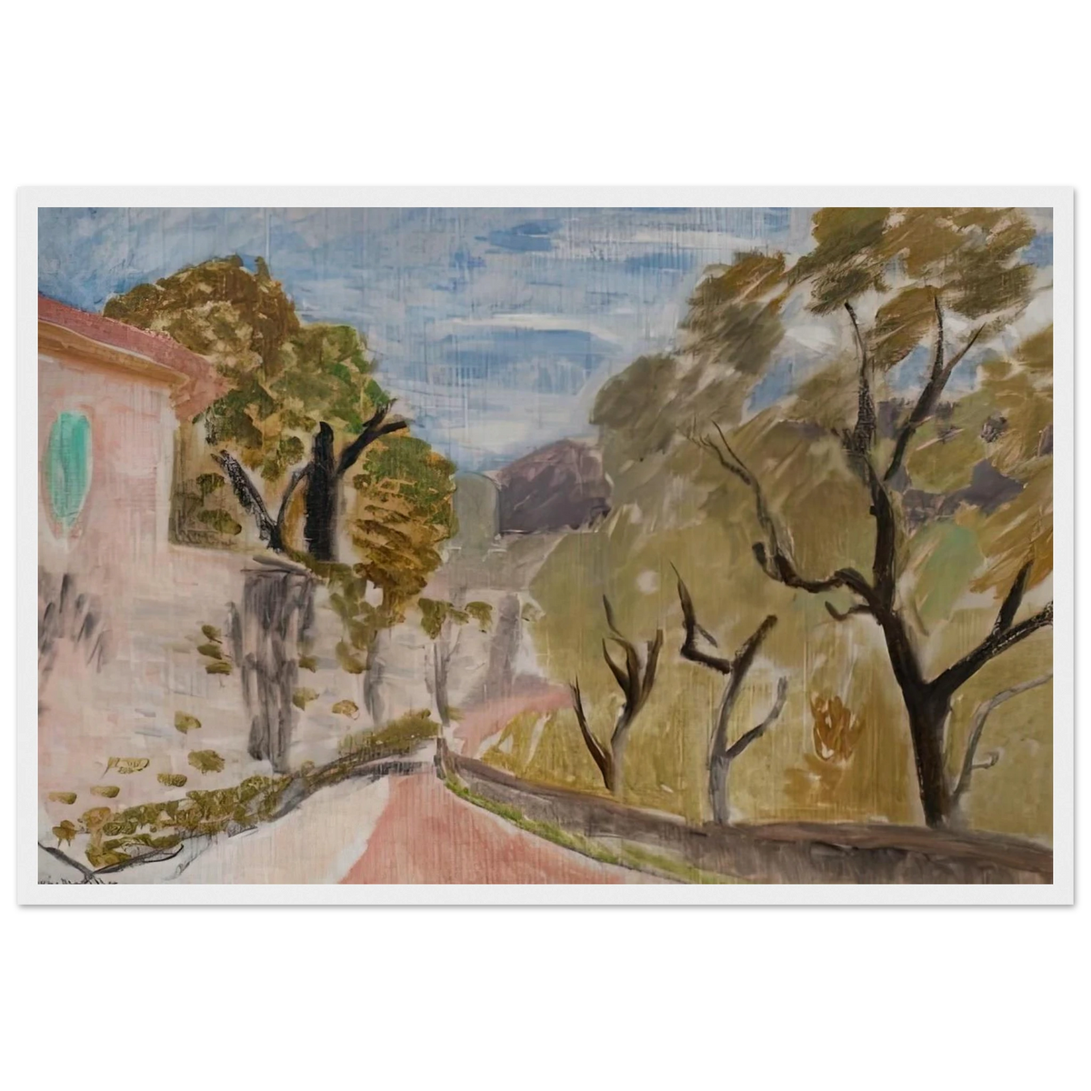 PAYSAGE OU RUE DANS LE MIDI 1918 Framed Poster | Henri Matisse Framed Prints Wall Art | Henri Matisse Print