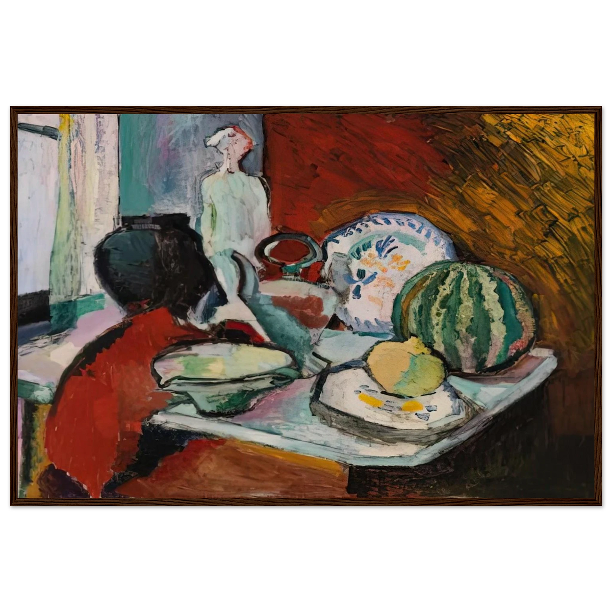 DISHES AND MELON 1907 Framed Poster | Henri Matisse Framed Prints Wall Art | Henri Matisse Print