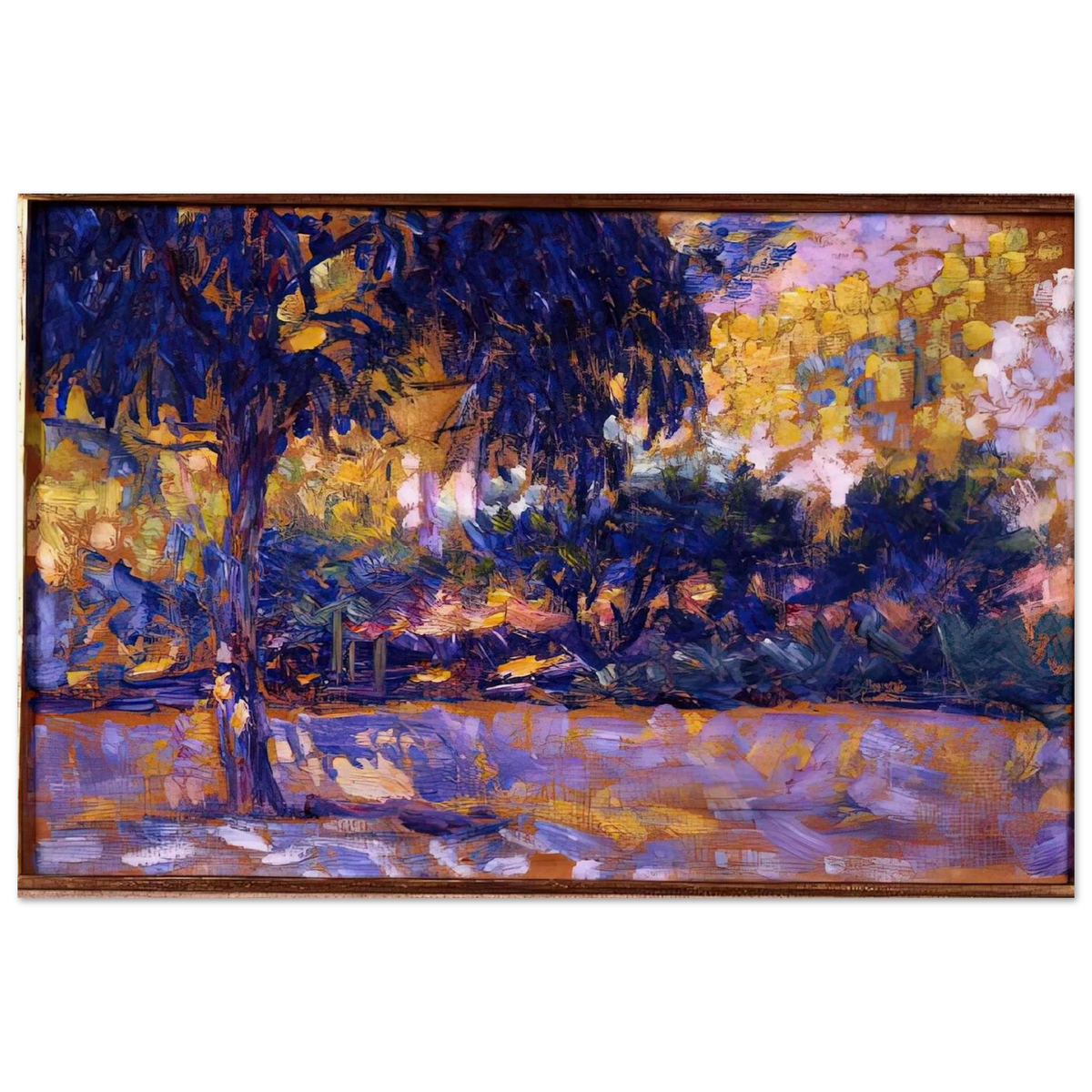 LANDSCAPE WITH EUCALYPTUS TREES AND RIVER TREES IN FRONT OF A RIVER 1908 Poster | Henri Matisse Poster | Henri Matisse Print