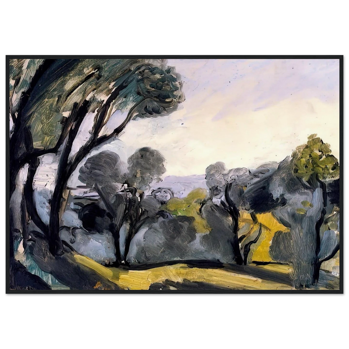 LANDSCAPE WITH OLIVE TREES 1918 Framed Poster | Henri Matisse Framed Prints Wall Art | Henri Matisse Print
