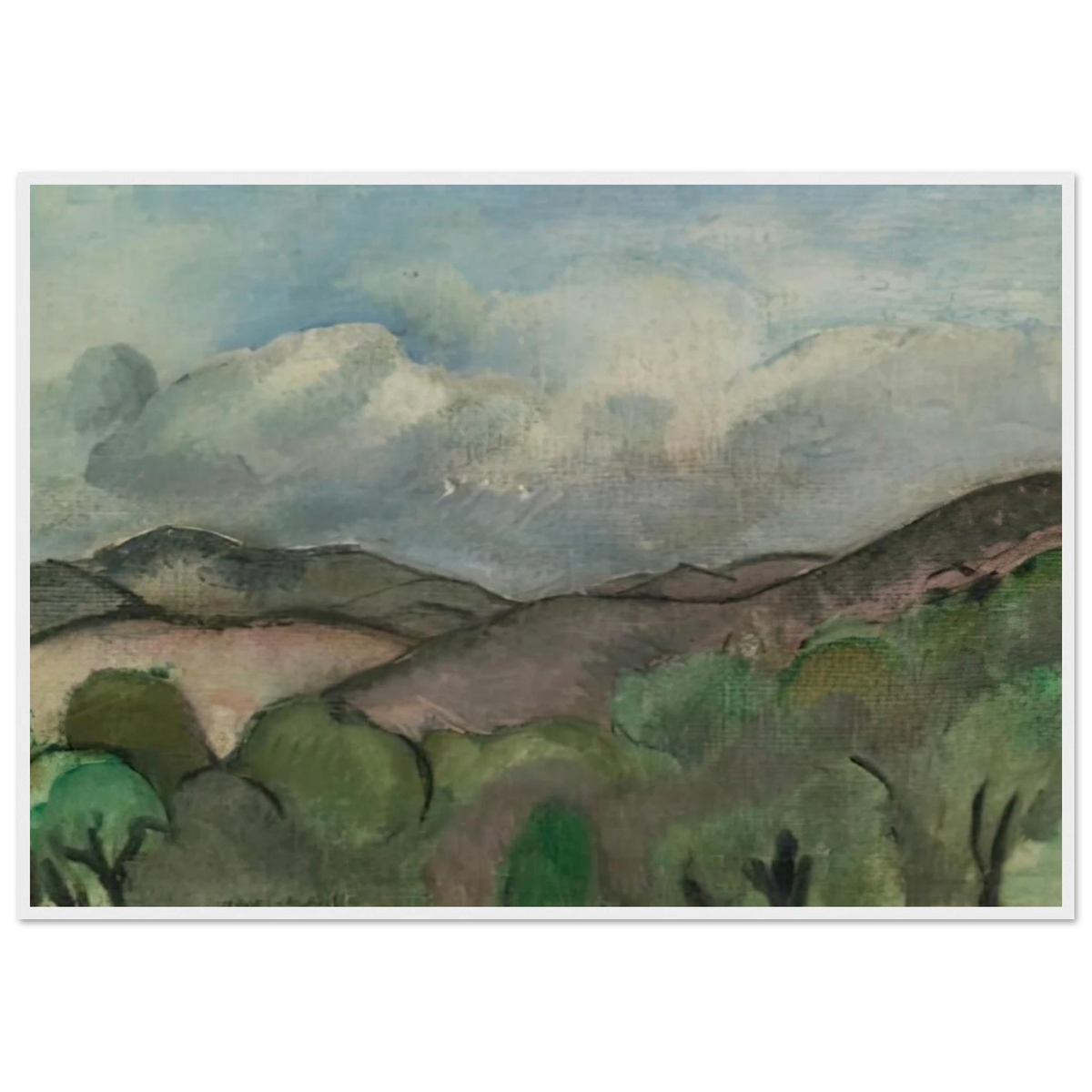 LE MONT CHAUVE A NICE 1918 Framed Poster | Henri Matisse Framed Prints Wall Art | Henri Matisse Print