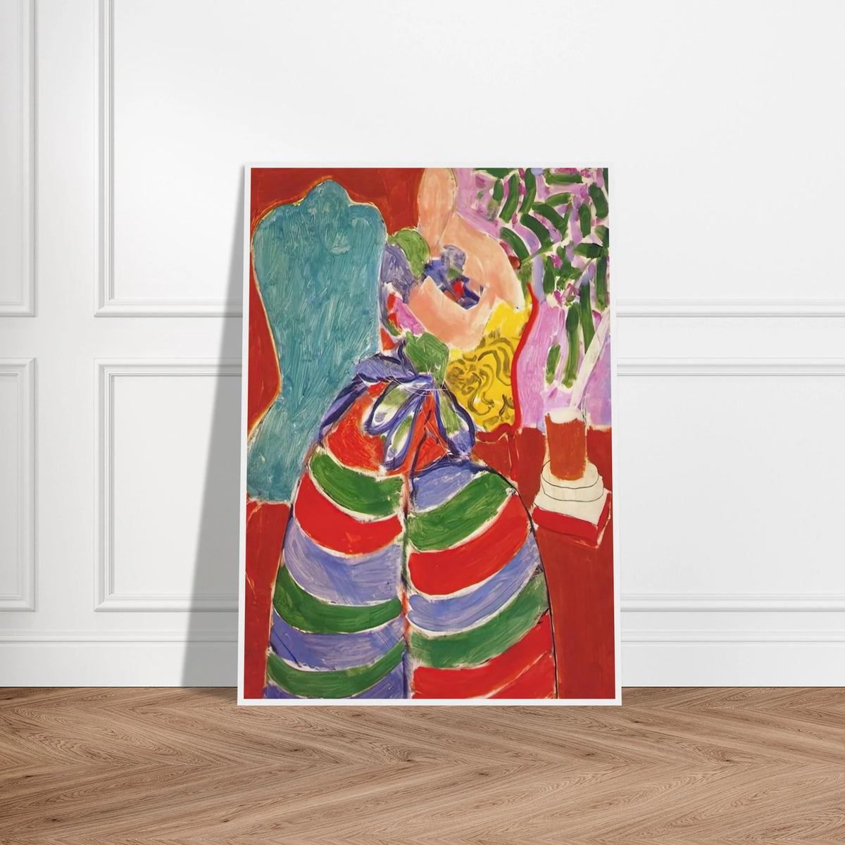 THE STRIPED DRESS 1938 Framed Poster | Henri Matisse Framed Prints Wall Art | Henri Matisse Print