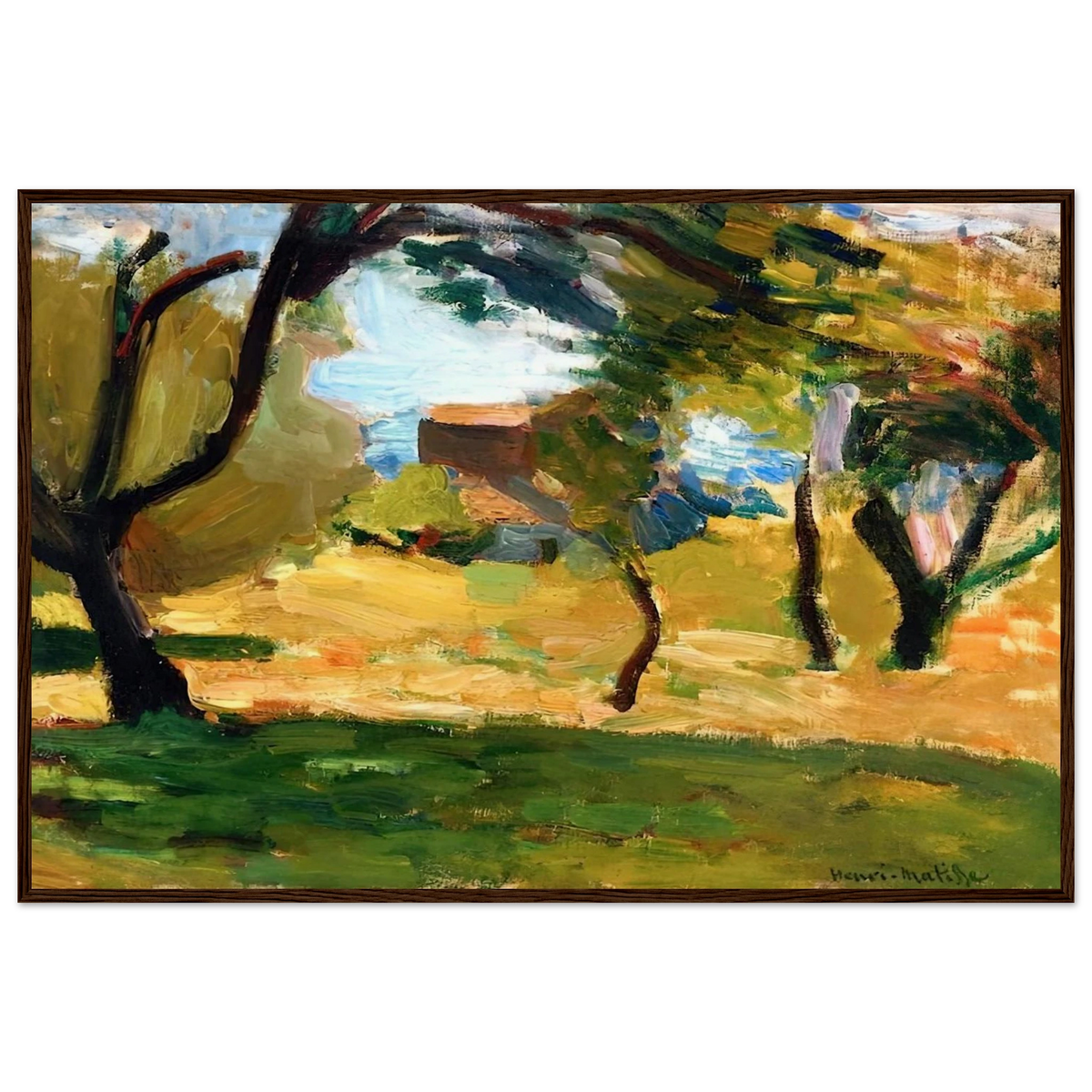 CORSICAN LANDSCAPE 1898 1 Framed Poster | Henri Matisse Framed Prints Wall Art | Henri Matisse Print