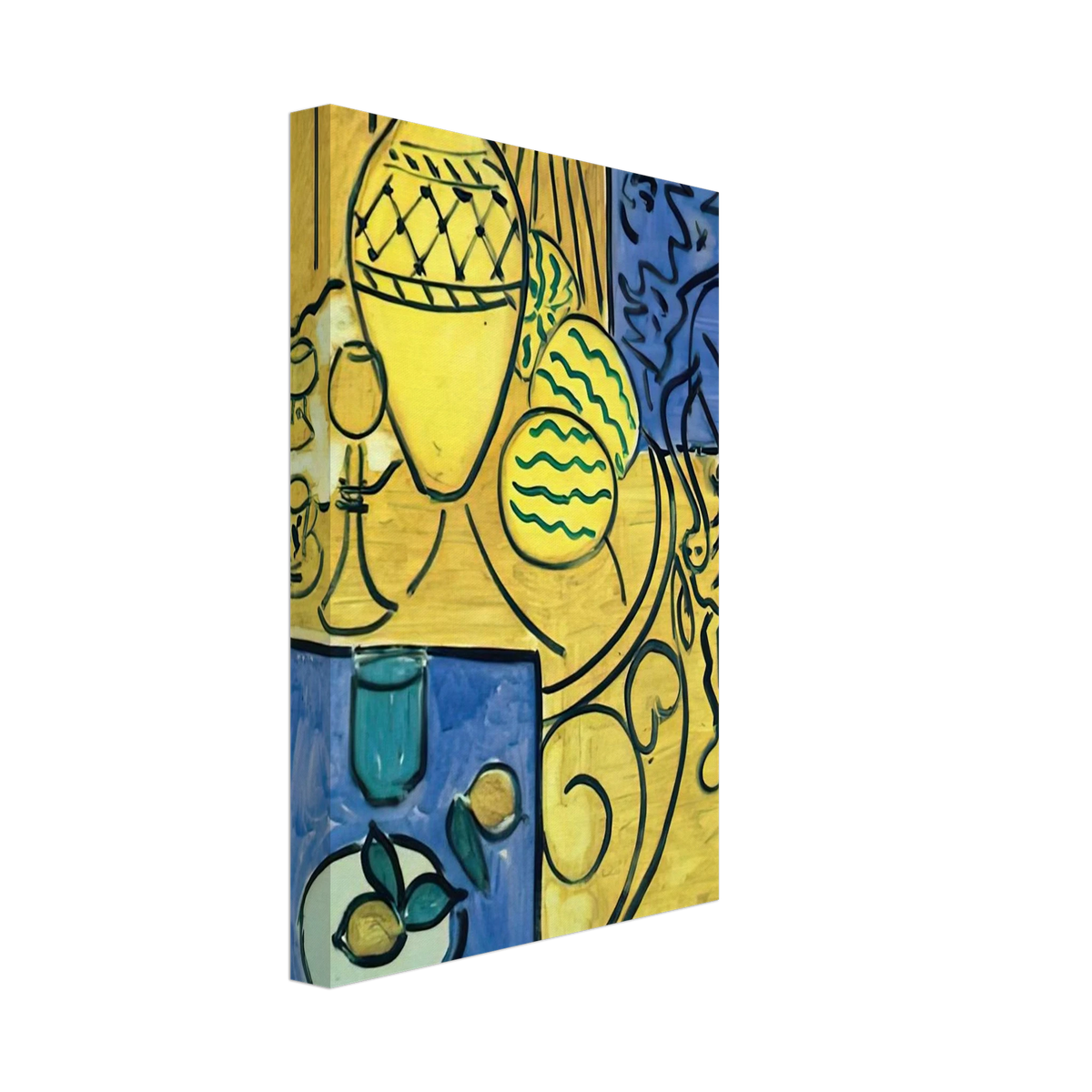INTERIOR IN YELLOW 1946 Canvas | Henri Matisse Canvas | Henri Matisse Print