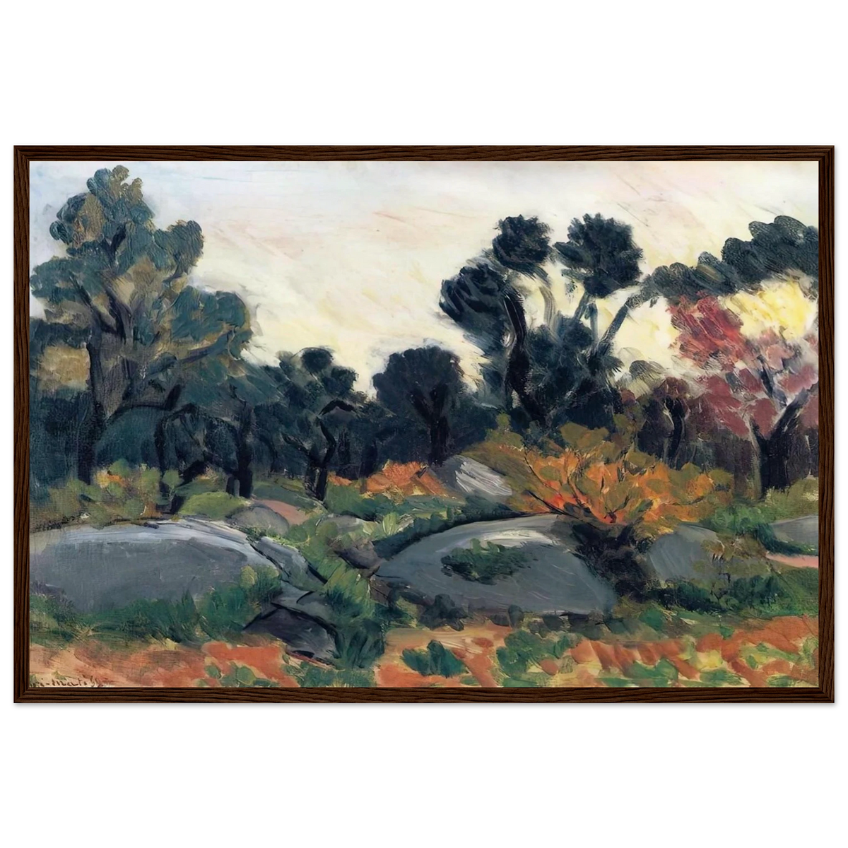 LANDSCAPE 3 Framed Poster | Henri Matisse Framed Prints Wall Art | Henri Matisse Print