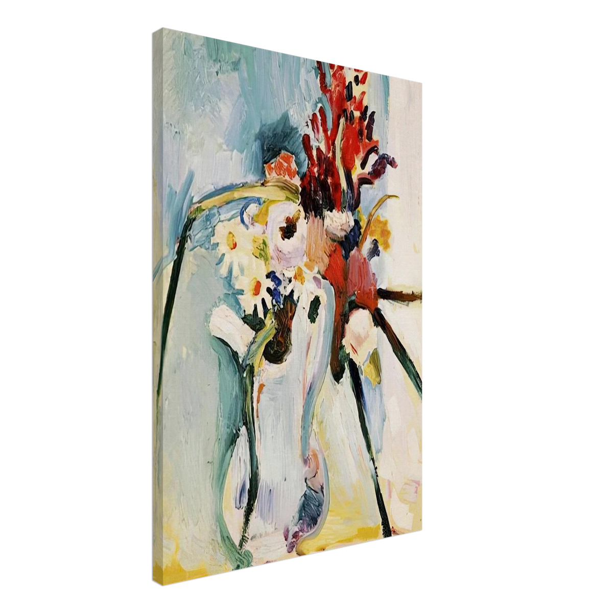 FLOWERS IN A PITCHER 1908 Canvas | Henri Matisse Canvas | Henri Matisse Print