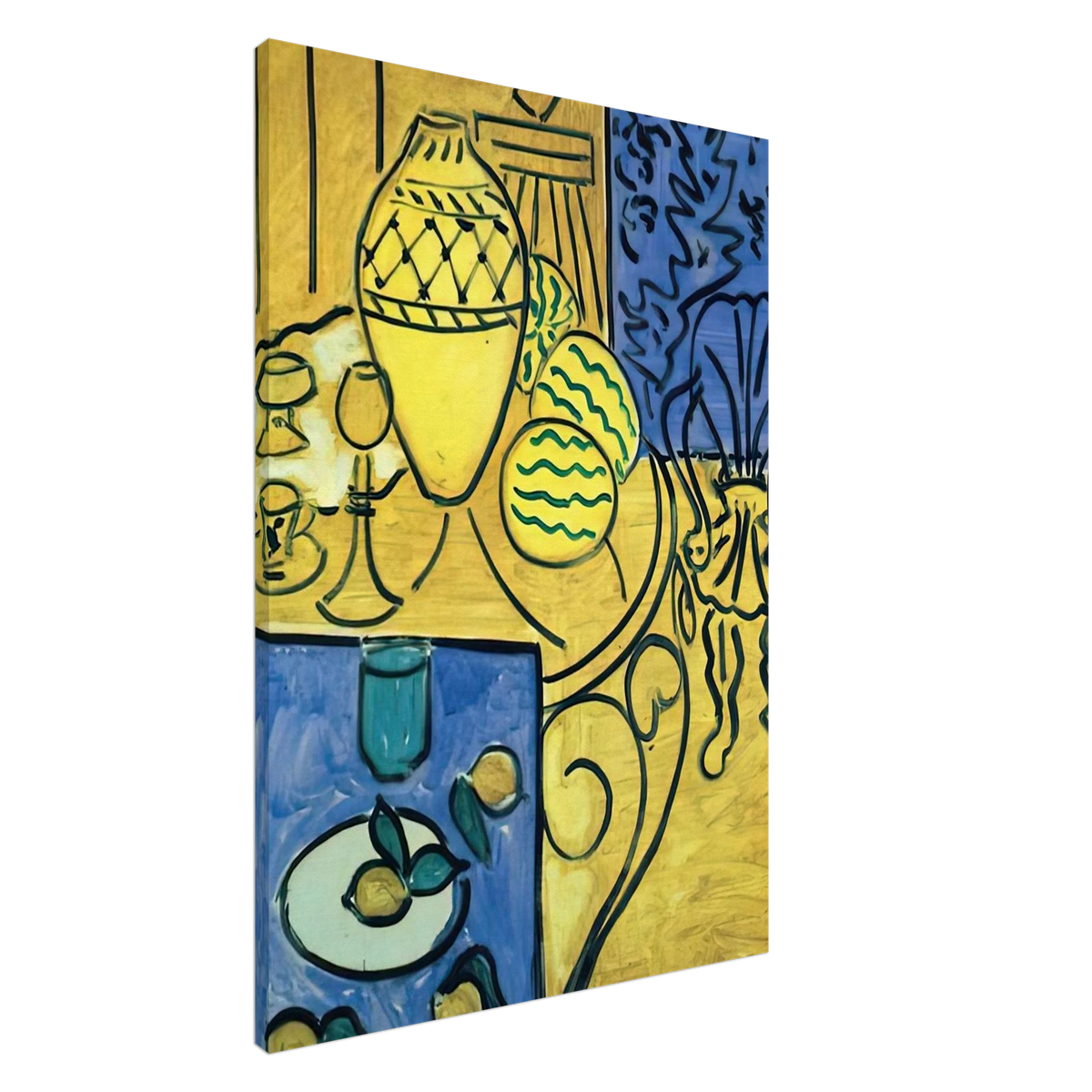 INTERIOR IN YELLOW 1946 Canvas | Henri Matisse Canvas | Henri Matisse Print