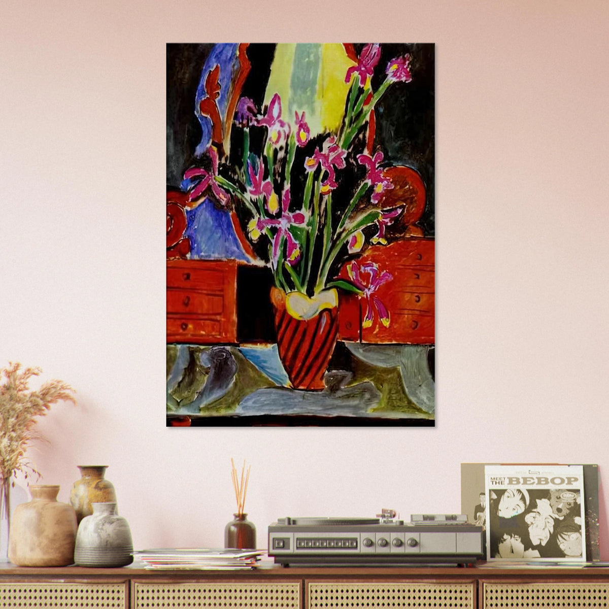VASE OF IRISES 1912 Canvas | Henri Matisse Canvas | Henri Matisse Print