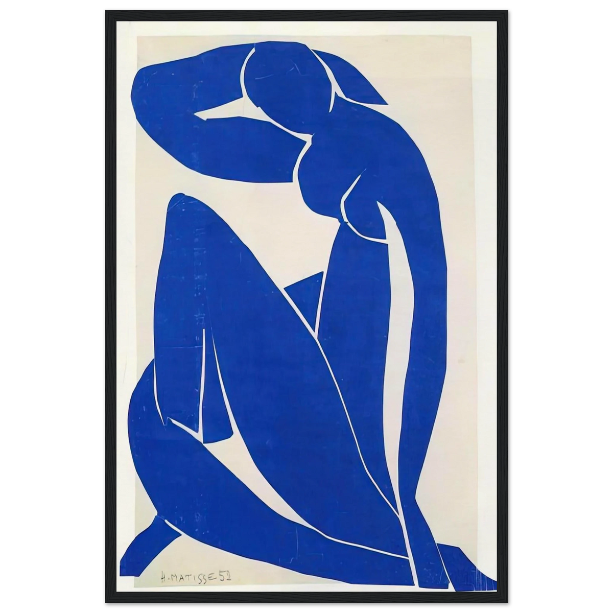BLUE NUDE 1952 Framed Poster | Henri Matisse Framed Prints Wall Art | Henri Matisse Print
