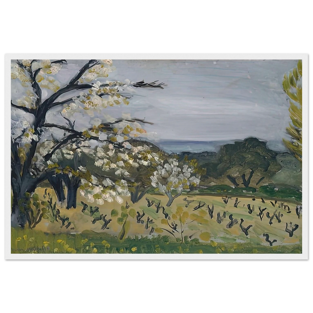 LANDSCAPE NICE 1919 Framed Poster | Henri Matisse Framed Prints Wall Art | Henri Matisse Print