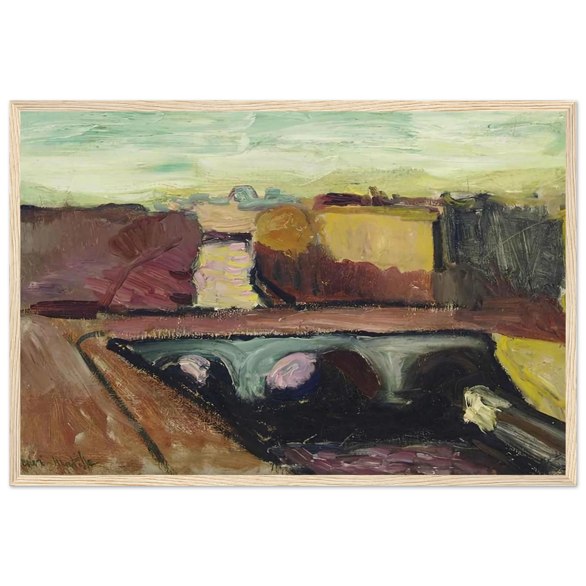 VUE DE LA SEINE LE PONT SAINT MICHEL 1904 Framed Poster | Henri Matisse Framed Prints Wall Art | Henri Matisse Print