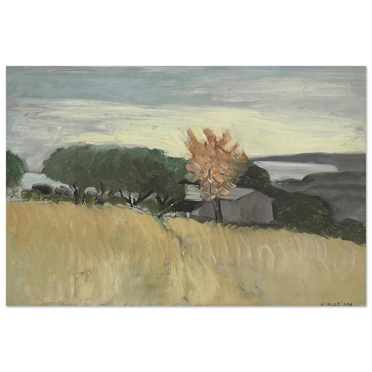 CHAMPS DE BLE A CAGNES 1918 Poster | Henri Matisse Poster | Henri Matisse Print