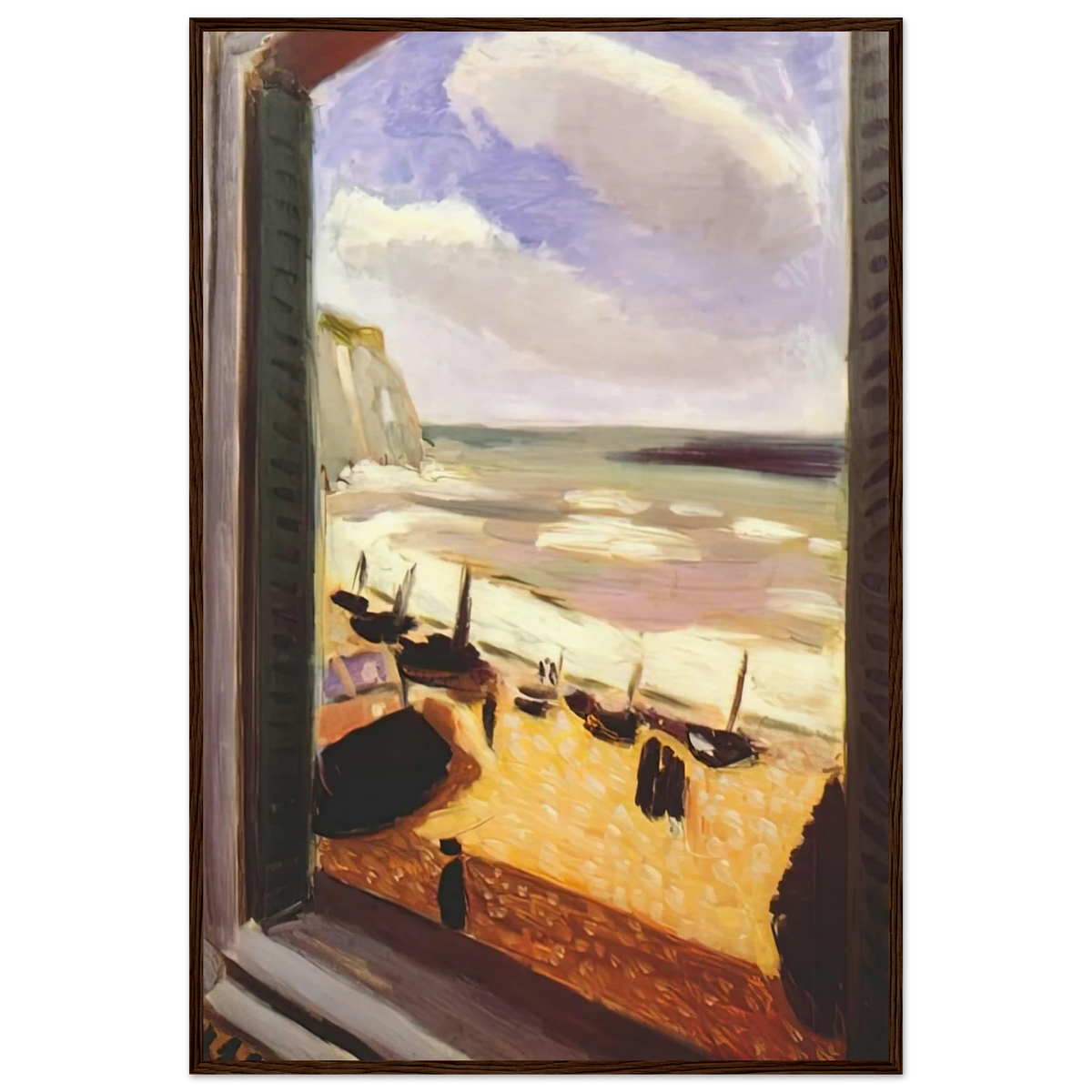 OPEN WINDOW AT ETRETAT 1921 Framed Poster | Henri Matisse Framed Prints Wall Art | Henri Matisse Print
