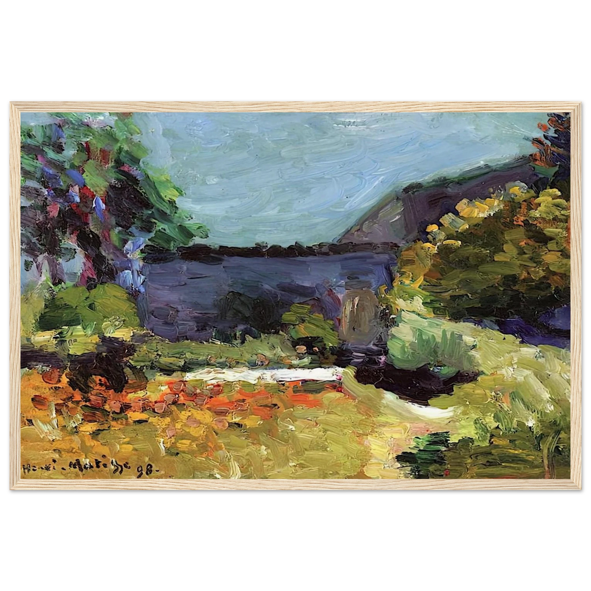 LANDSCAPE 1898 Framed Poster | Henri Matisse Framed Prints Wall Art | Henri Matisse Print