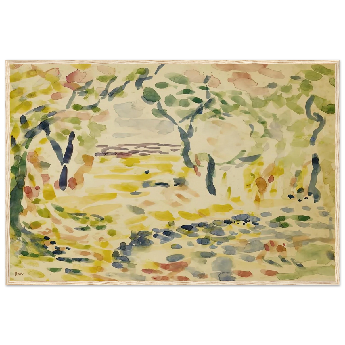 ETUDE POUR LE BONHEUR DE VIVRE 1905 Framed Poster | Henri Matisse Framed Prints Wall Art | Henri Matisse Print