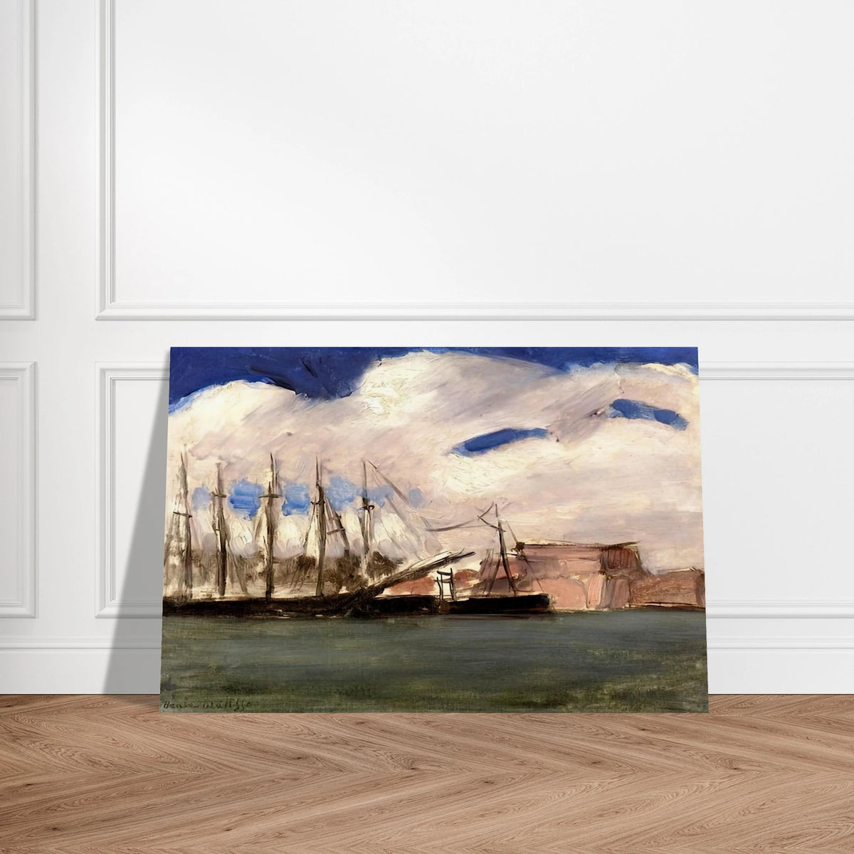 WHITE CLOUDS THE OLD PORT OF MARSEILLE 1918 Poster | Henri Matisse Poster | Henri Matisse Print