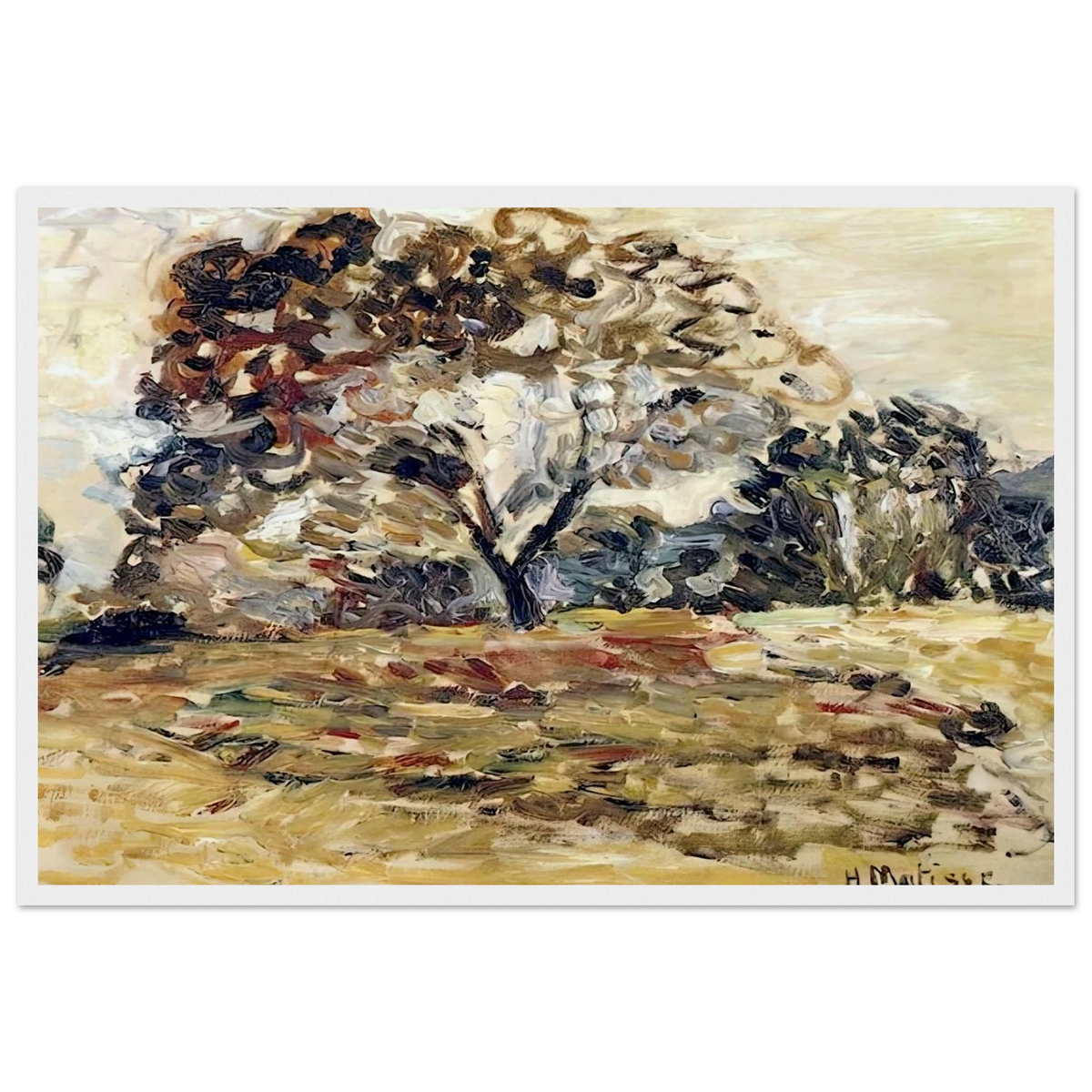 LANDSCAPE OF CORSICA 1898 Framed Poster | Henri Matisse Framed Prints Wall Art | Henri Matisse Print