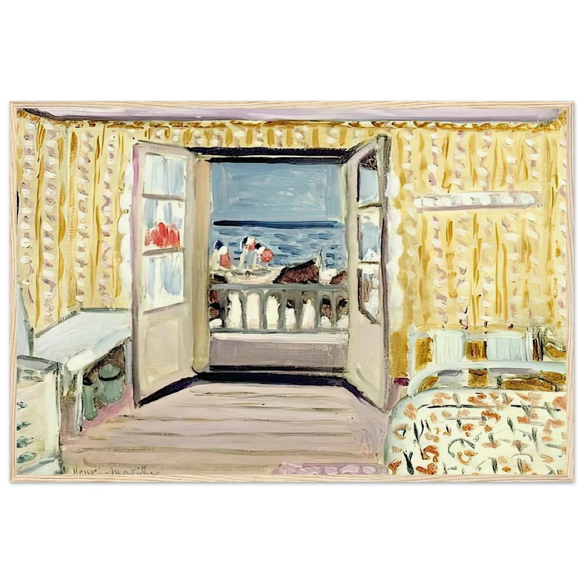 INTERIOR JULY 14TH ETRETAT 1920 Framed Poster | Henri Matisse Framed Prints Wall Art | Henri Matisse Print
