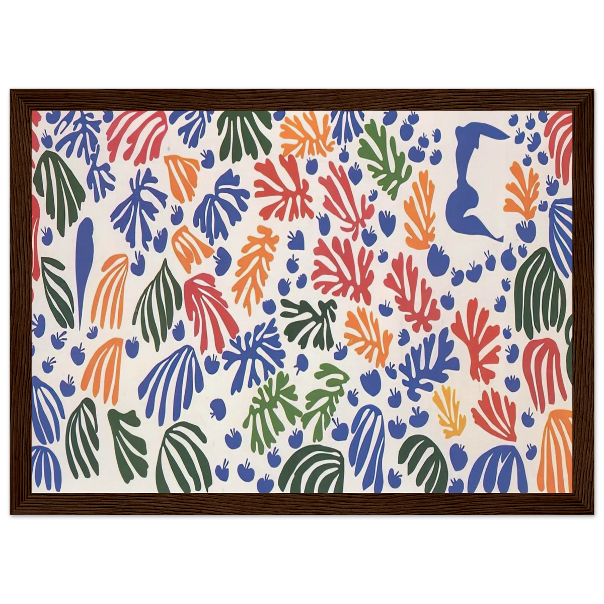 LA PERRUCHE ET LA SIRENE 1952 Framed Poster | Henri Matisse Framed Prints Wall Art | Henri Matisse Print