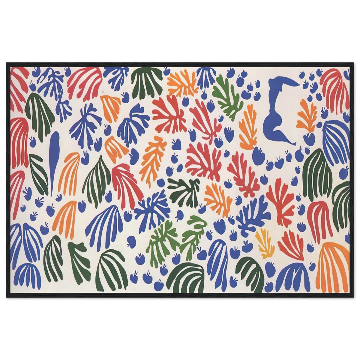 LA PERRUCHE ET LA SIRENE 1952 Framed Poster | Henri Matisse Framed Prints Wall Art | Henri Matisse Print