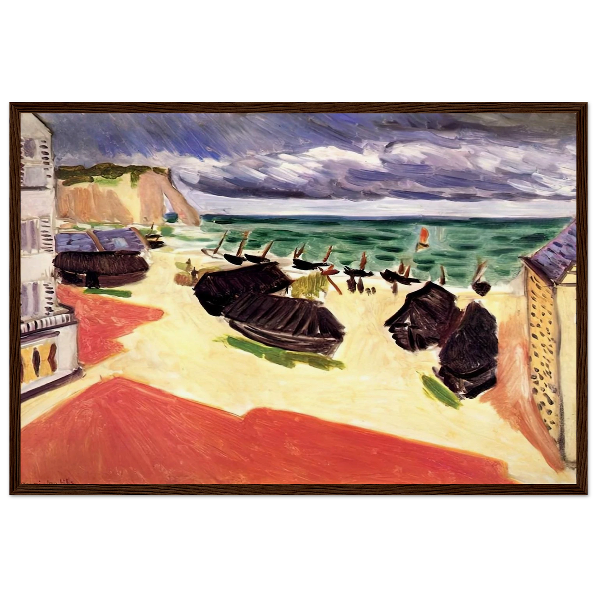 FISHING BOATS IN WINTER ETRETAT 1921 Framed Poster | Henri Matisse Framed Prints Wall Art | Henri Matisse Print