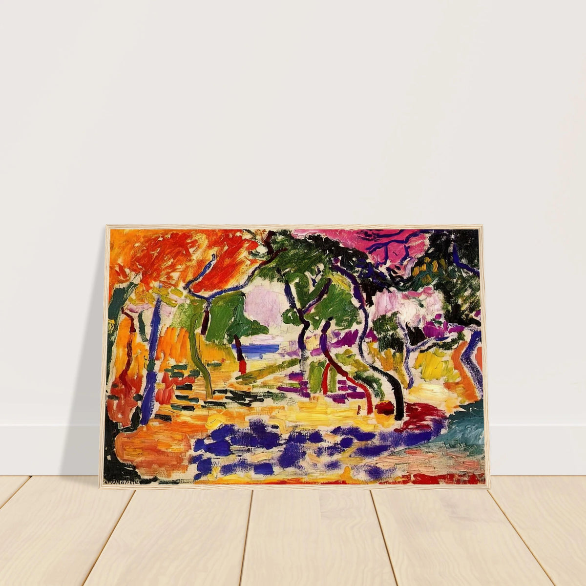 COUNTRYSIDE AT COLLIOURE 1905 Framed Poster | Henri Matisse Framed Prints Wall Art | Henri Matisse Print