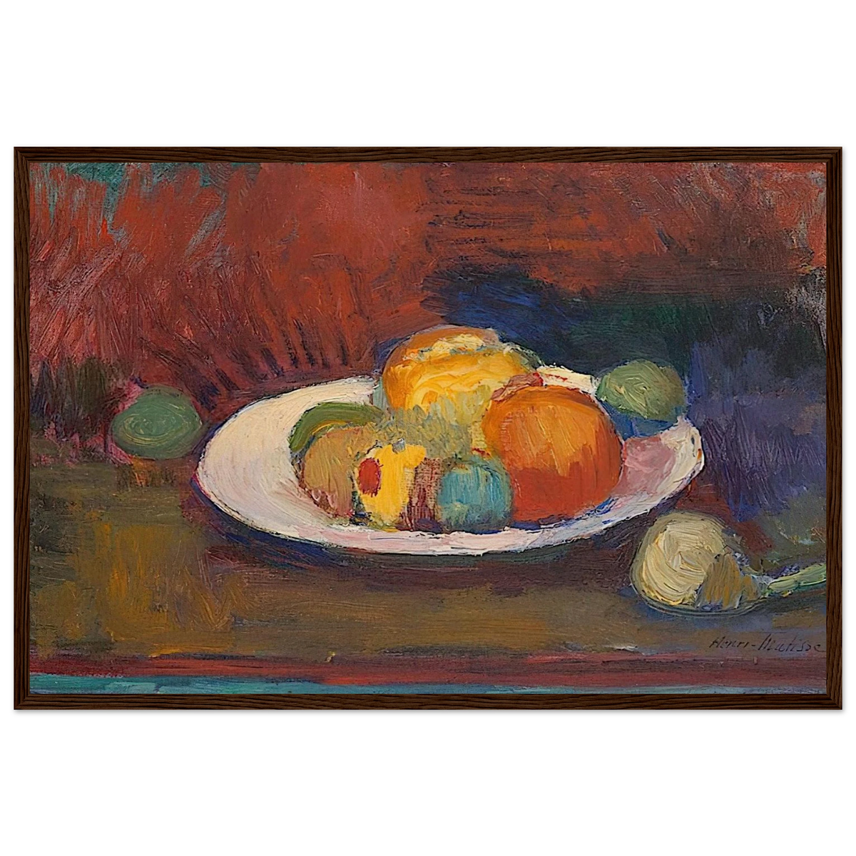 ASSIETTE DE FRUITS FRUIT DISH 1902 Framed Poster | Henri Matisse Framed Prints Wall Art | Henri Matisse Print
