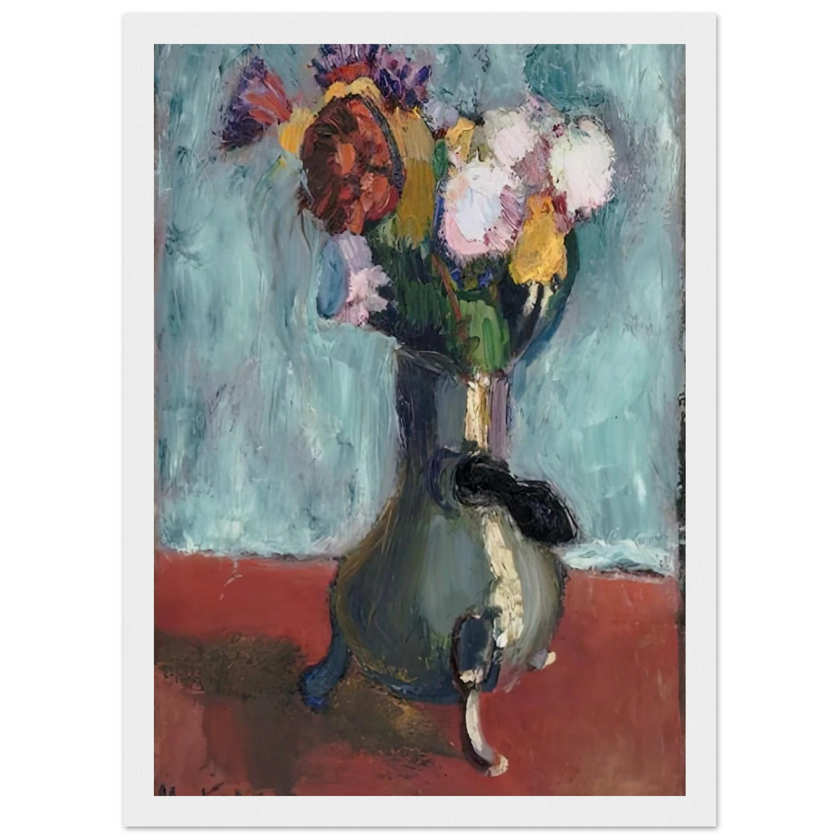 BOUQUET OF FLOWERS IN CHOCOLATE 1902 Framed Poster | Henri Matisse Framed Prints Wall Art | Henri Matisse Print