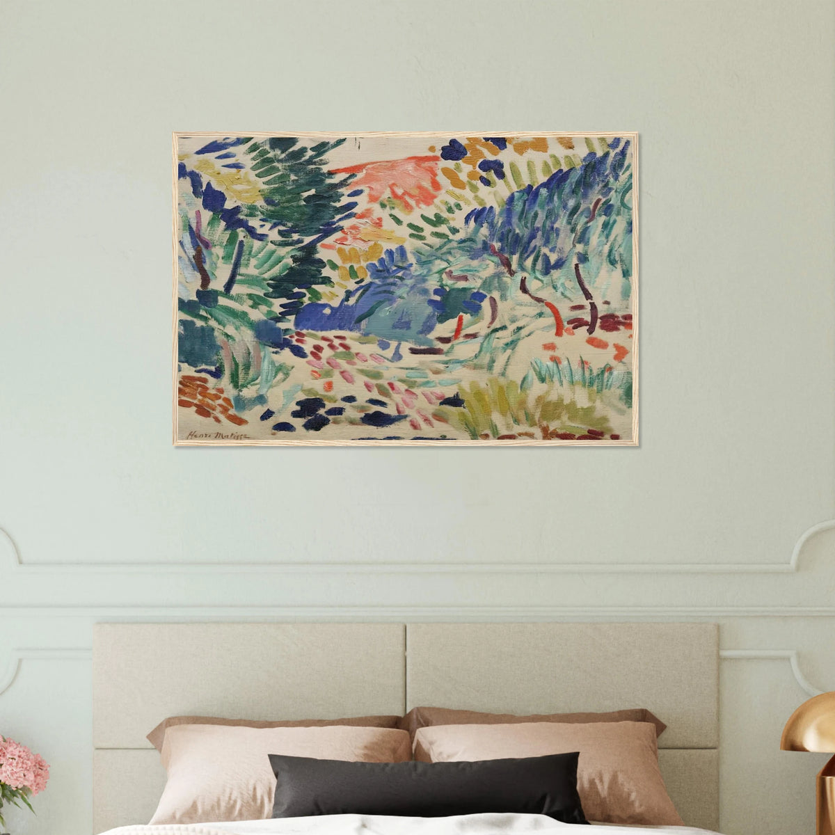 LANDSCAPE AT COLLIOURE 1905 Framed Poster | Henri Matisse Framed Prints Wall Art | Henri Matisse Print