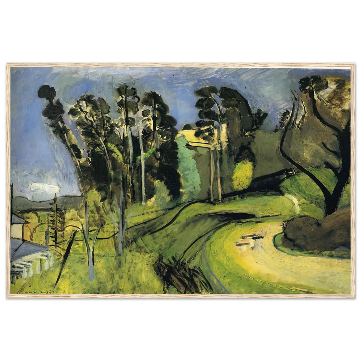 MONTALBAN LANDSCAPE 1918 Framed Poster | Henri Matisse Framed Prints Wall Art | Henri Matisse Print