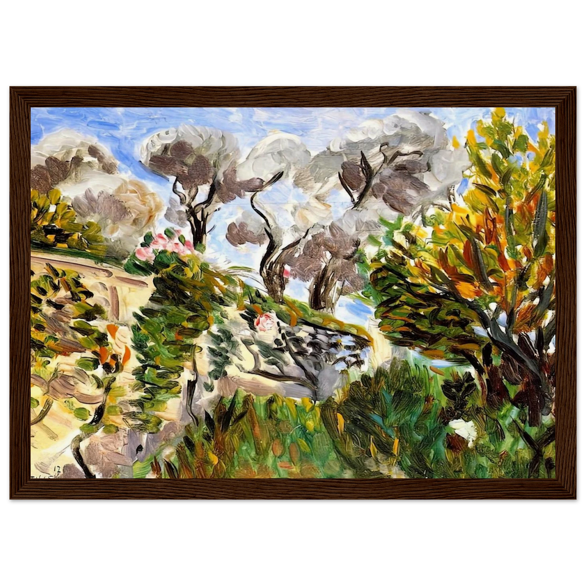 OLIVE TREES RENOIR S GARDEN IN CAGNES 1917 Framed Poster | Henri Matisse Framed Prints Wall Art | Henri Matisse Print