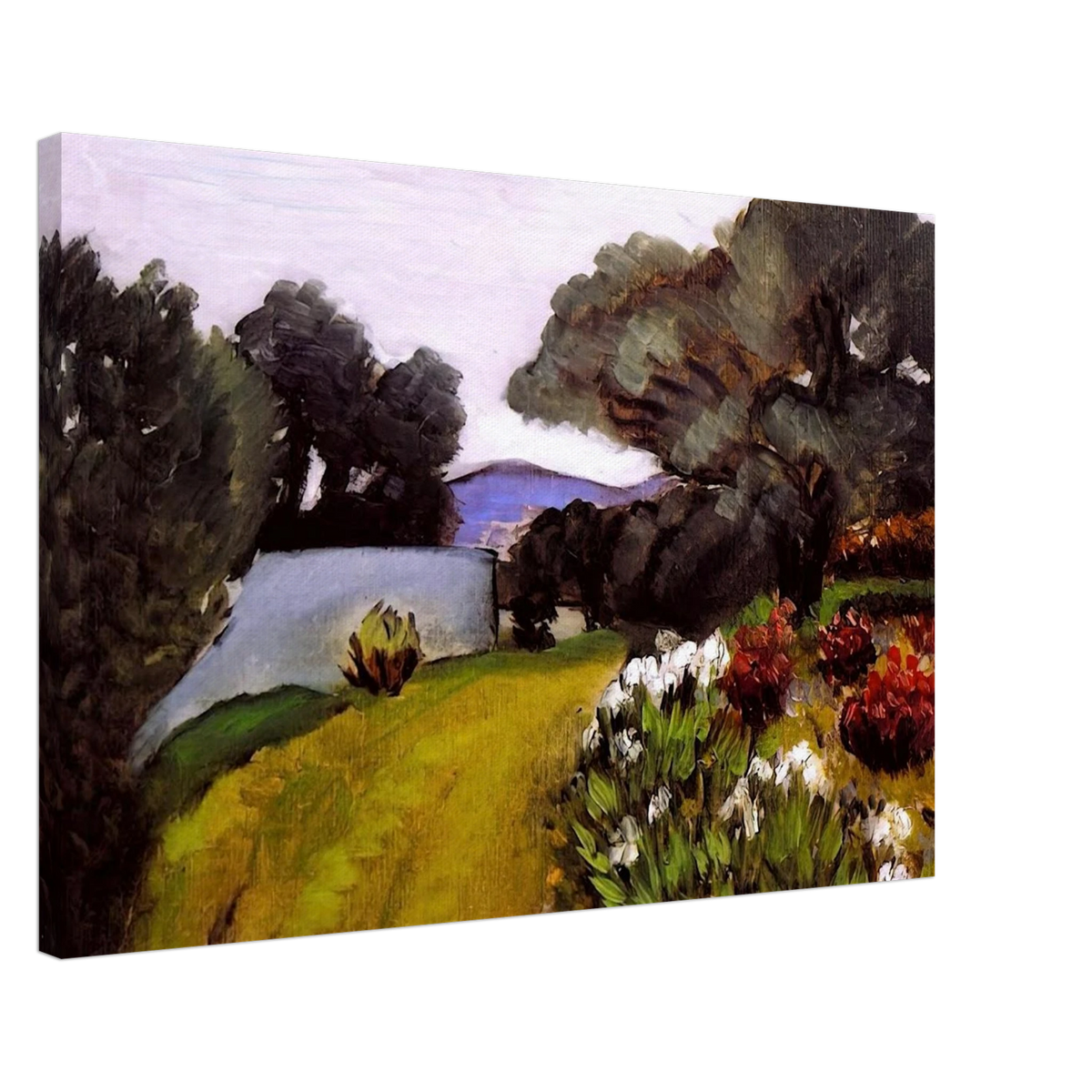 IN THE NICE COUNTRYSIDE GARDEN OF IRISES 1919 Canvas | Henri Matisse Canvas | Henri Matisse Print
