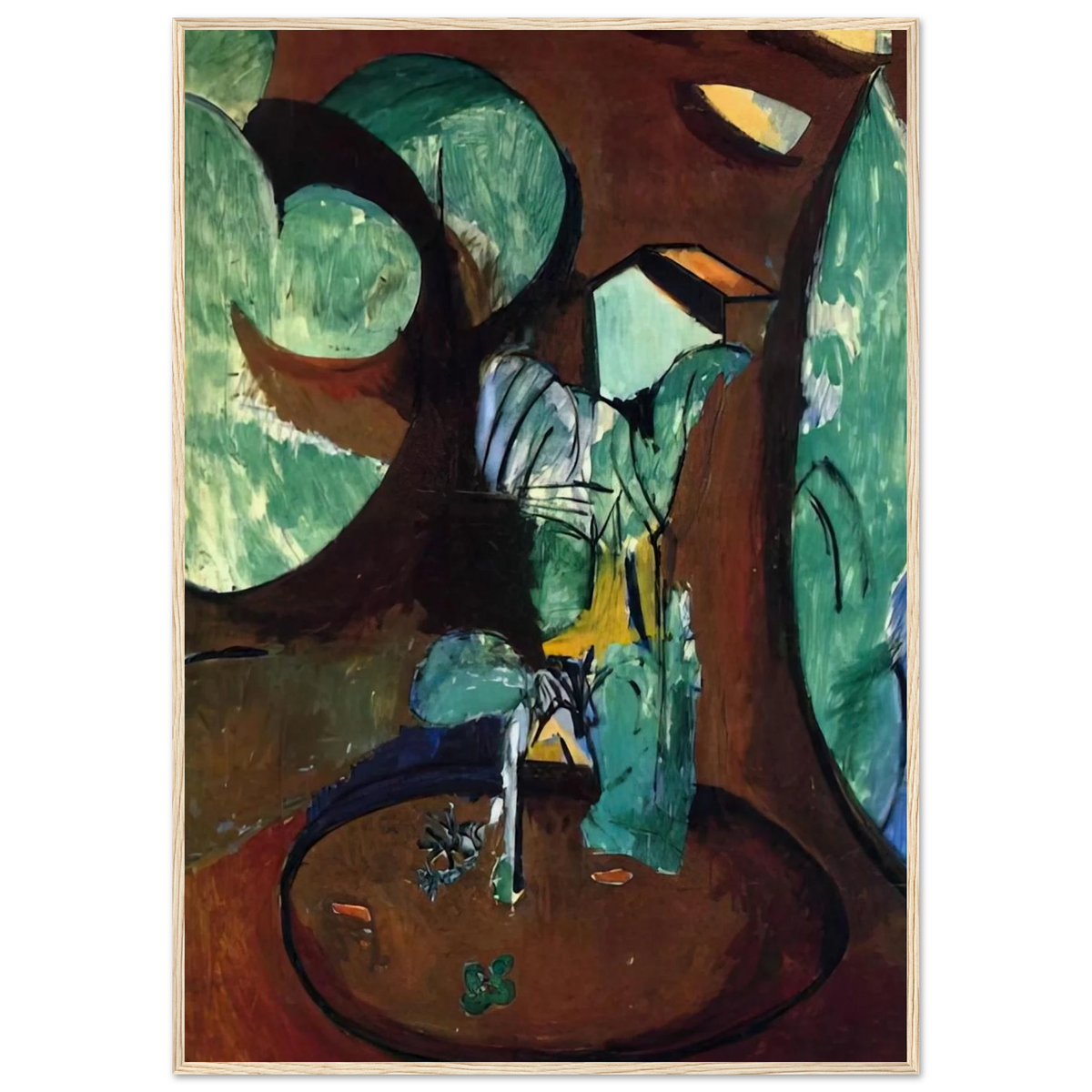 GARDEN AT ISSY Framed Poster | Henri Matisse Framed Prints Wall Art | Henri Matisse Print