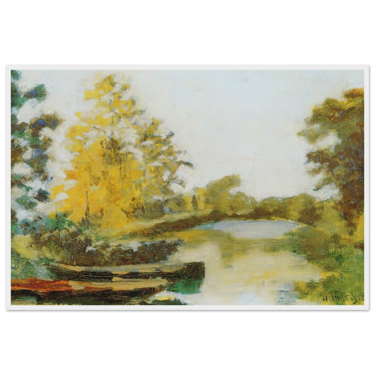 BANKS OF THE CANAL 1903 Framed Poster | Henri Matisse Framed Prints Wall Art | Henri Matisse Print