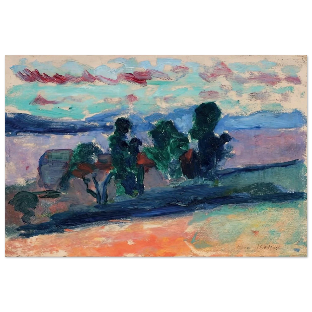 PAYSAGE DE SAINT TROPEZ AU CREPUSCULE 1904 Poster | Henri Matisse Poster | Henri Matisse Print