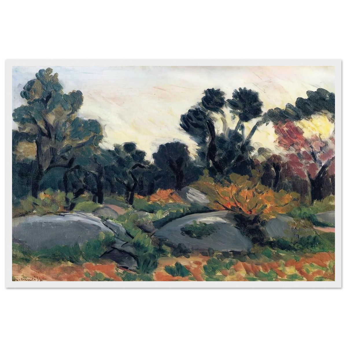 LANDSCAPE 3 Framed Poster | Henri Matisse Framed Prints Wall Art | Henri Matisse Print