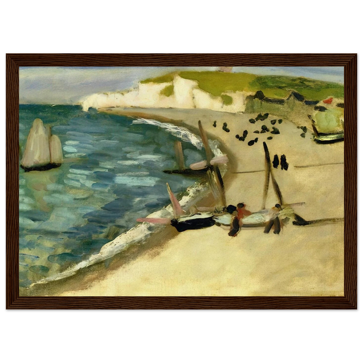 AHT AMONT CLIFFS AT ETRETAT 1920 Framed Poster | Henri Matisse Framed Prints Wall Art | Henri Matisse Print