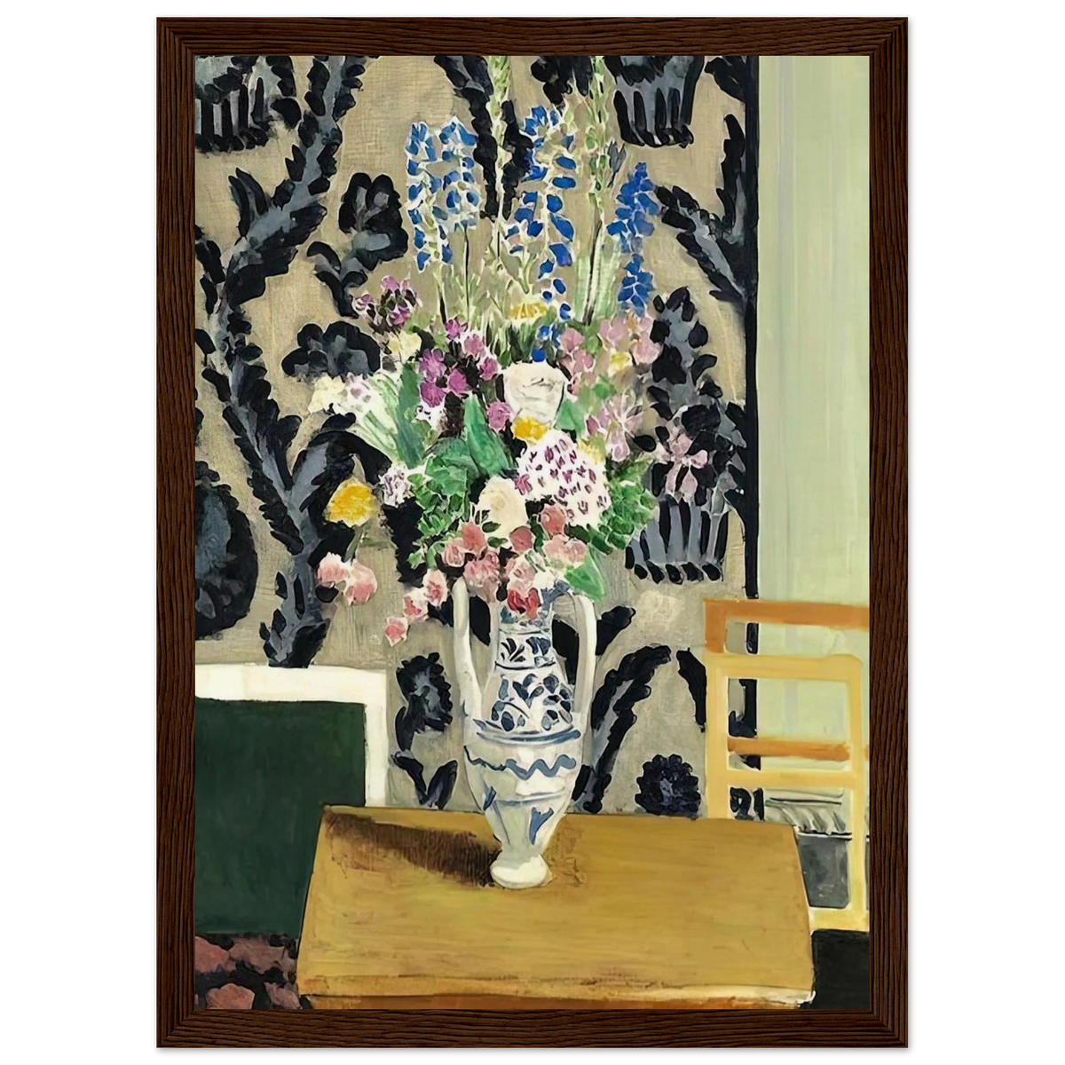 BOUQUET DE FLEURS POUR LE QUATORZE JUILLET 1919 Framed Poster | Henri Matisse Framed Prints Wall Art | Henri Matisse Print