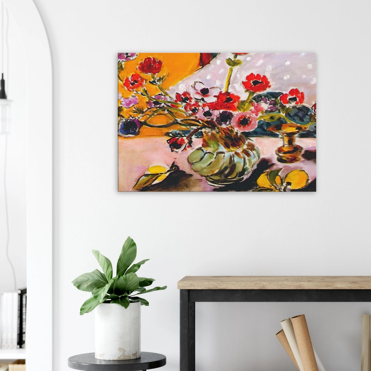 ANEMONES AND CHINESE VASE 1943 Canvas | Henri Matisse Canvas | Henri Matisse Print