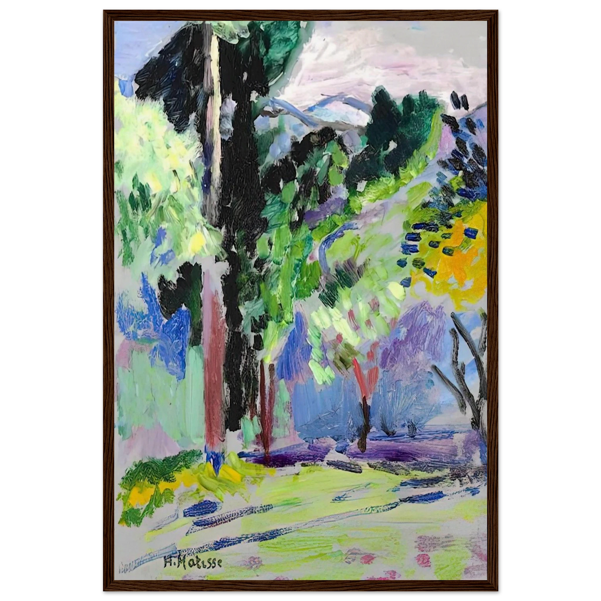 PAYSAGE A COLLIOURE 1905 Framed Poster | Henri Matisse Framed Prints Wall Art | Henri Matisse Print