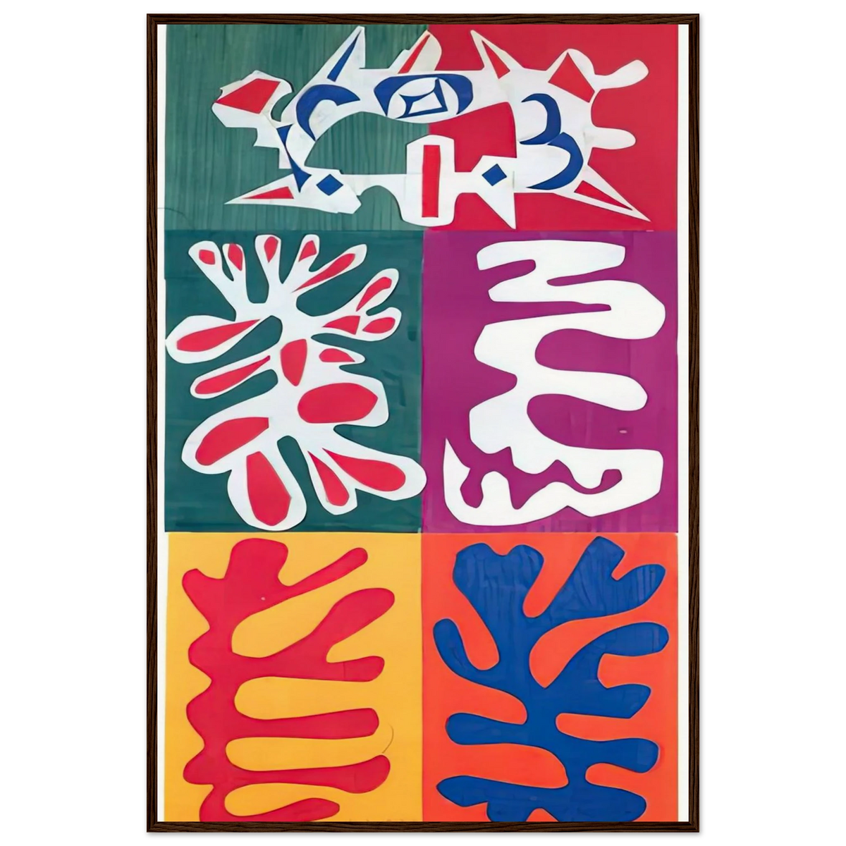 PANEL WITH MASK 1947 Framed Poster | Henri Matisse Framed Prints Wall Art | Henri Matisse Print