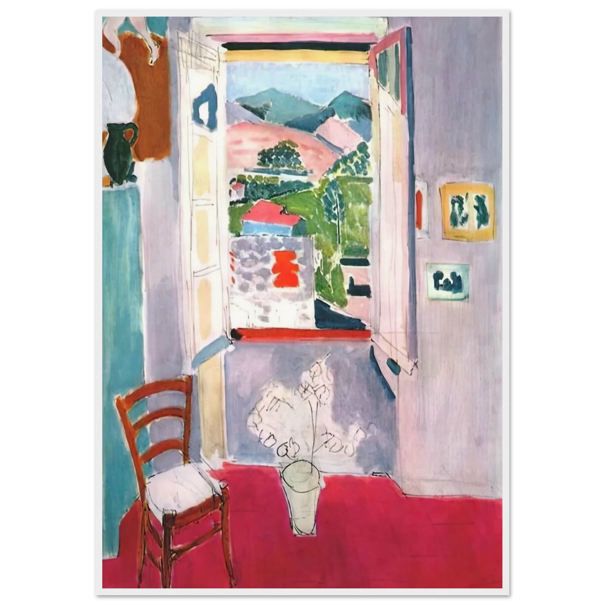 OPEN WINDOW AT COLLIOURE 1910 Framed Poster | Henri Matisse Framed Prints Wall Art | Henri Matisse Print