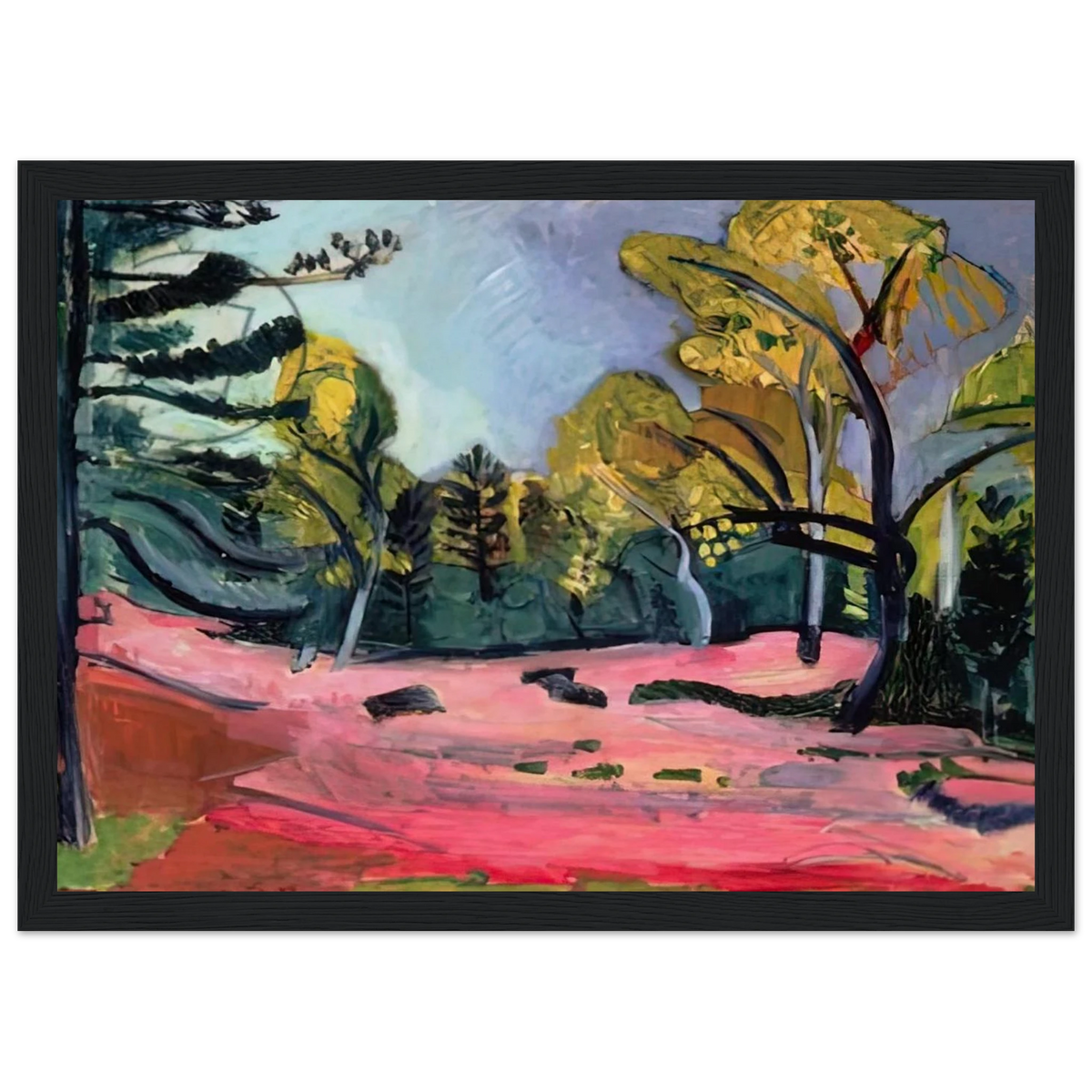 LANDSCAPE 1909 Framed Poster | Henri Matisse Framed Prints Wall Art | Henri Matisse Print